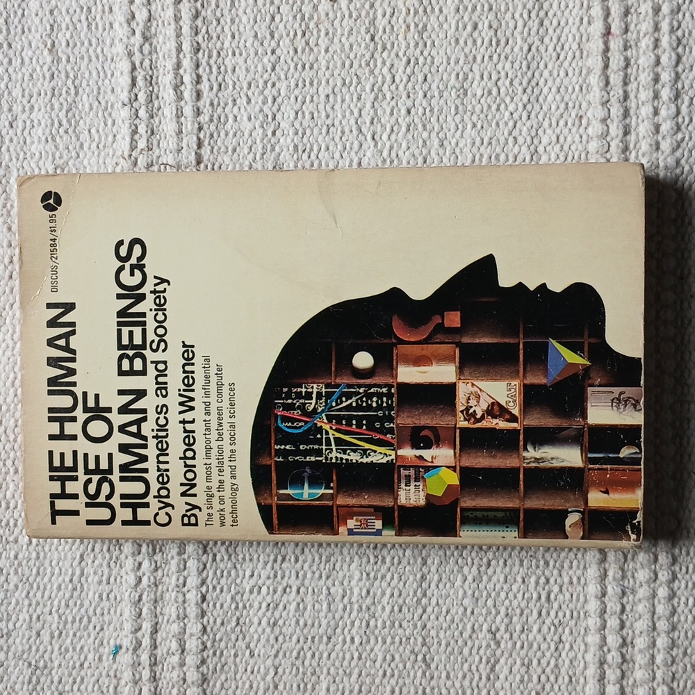 Vintage Soft Cover The Human Use Of Human Beings